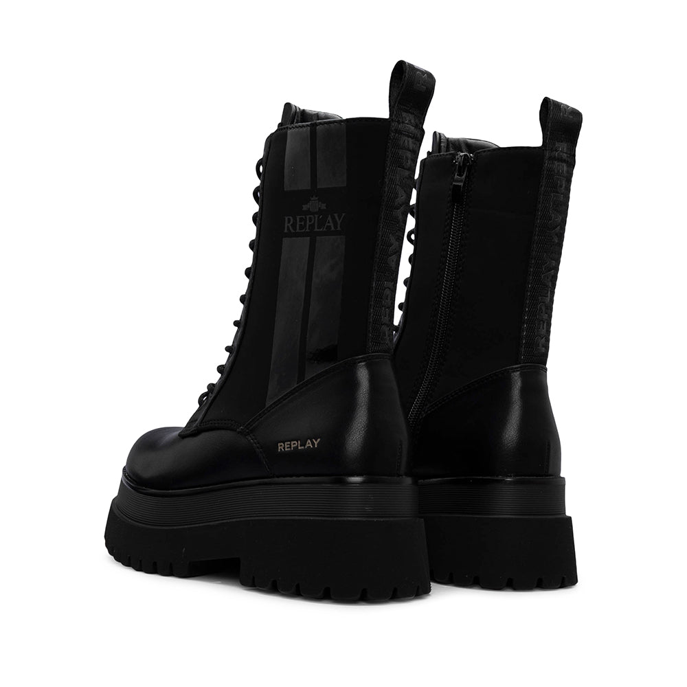 Bota Plataforma Mulher Preto