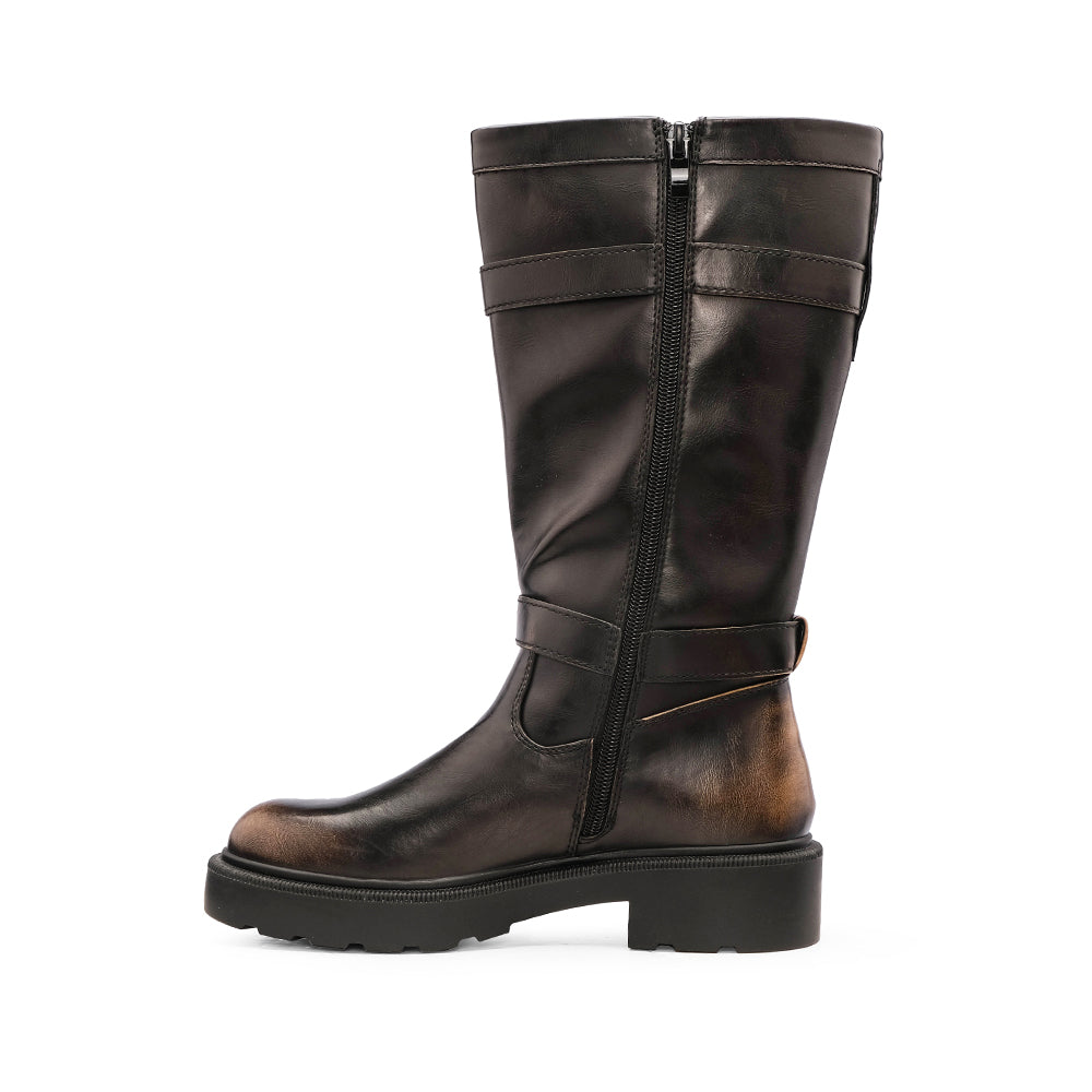 Bota Casual Mulher Castanho