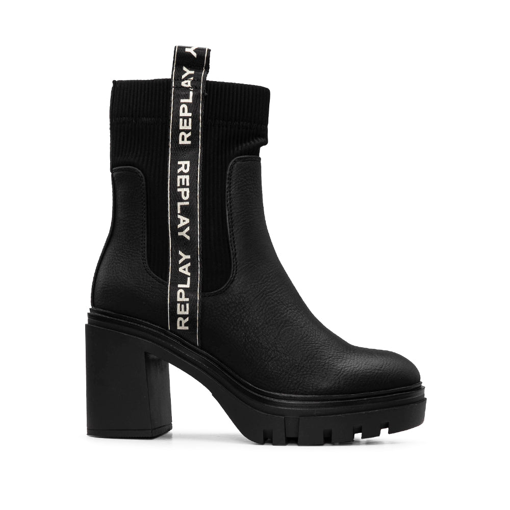 Botim Salto Alto Mulher Preto