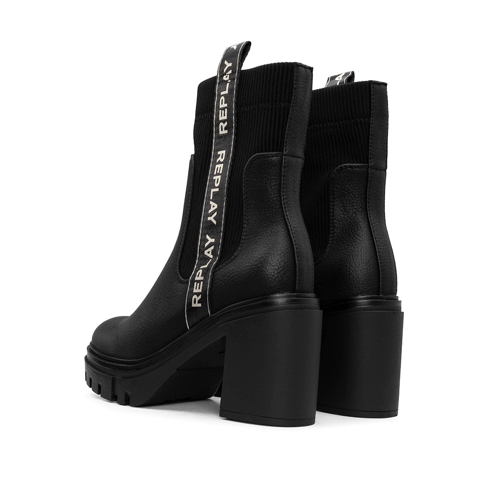 Botim Salto Alto Mulher Preto