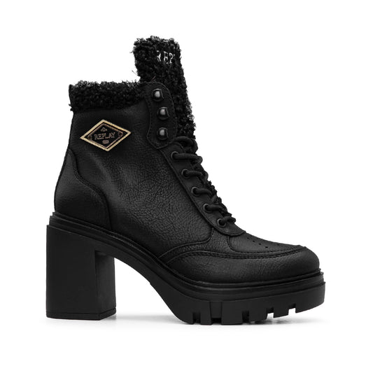 Botim Salto Alto Mulher Preto