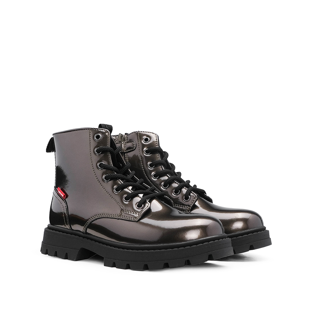 Bota Militar Mulher Cinzento