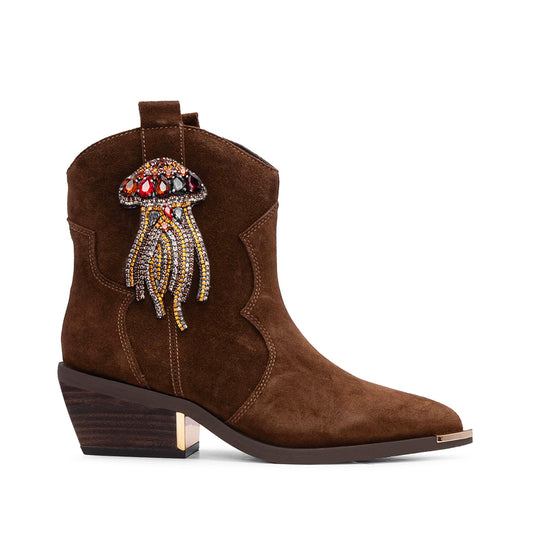 Botim Texana Mulher Pele Camel