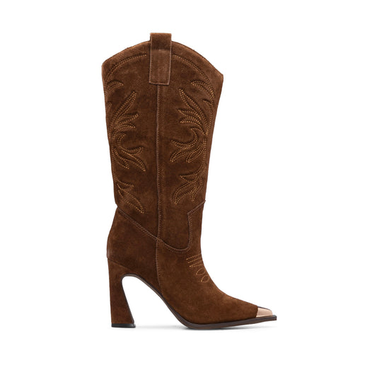 Bota Texana Mulher Camurça Camel
