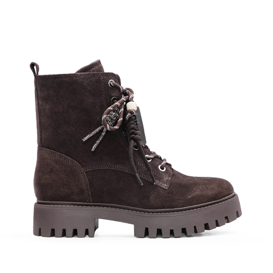 Bota Militar Mulher Castanho