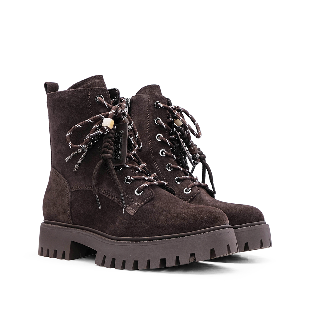Bota Militar Mulher Castanho