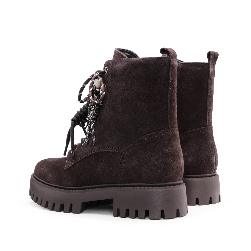 Bota Militar Mulher Castanho