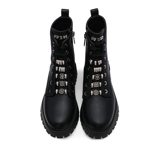 Bota Salto Raso Mulher Preto