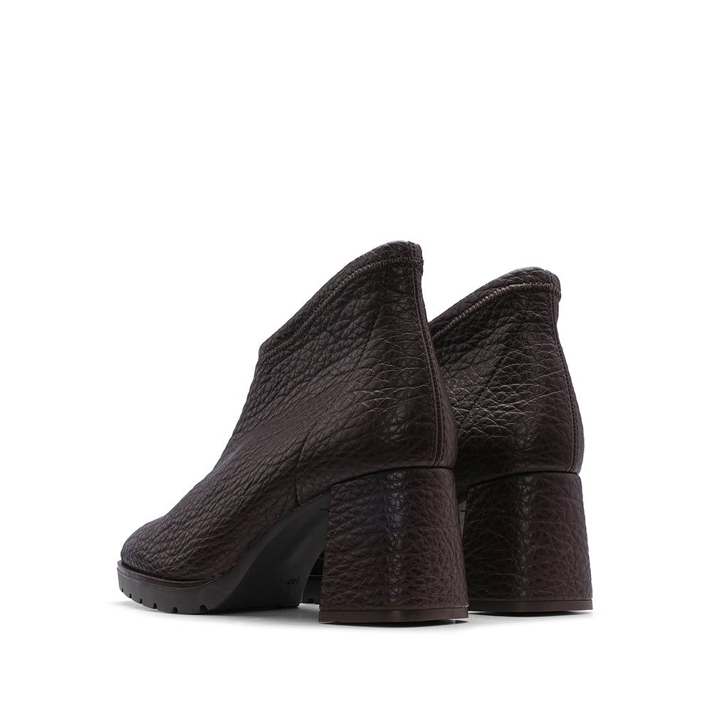 Botim Salto Alto Mulher Pele Castanho