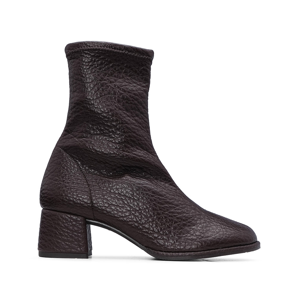 Botim Salto Médio Mulher Castanho