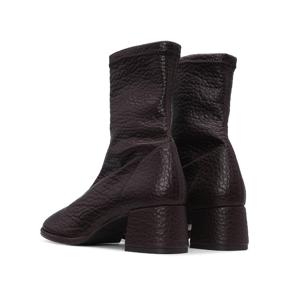 Botim Salto Médio Mulher Castanho