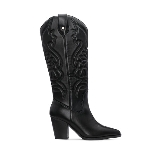 Bota Texana Mulher Preto