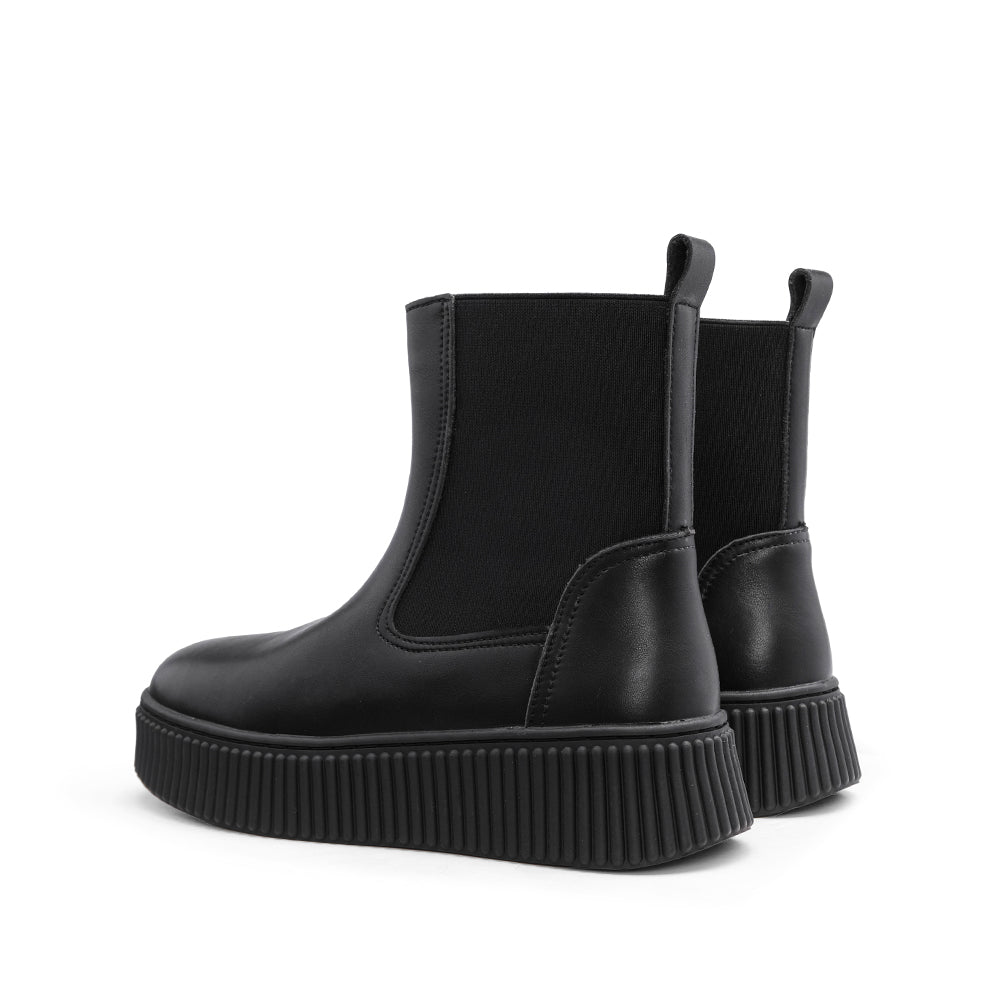 Bota Chelsea Mulher Pele Preto