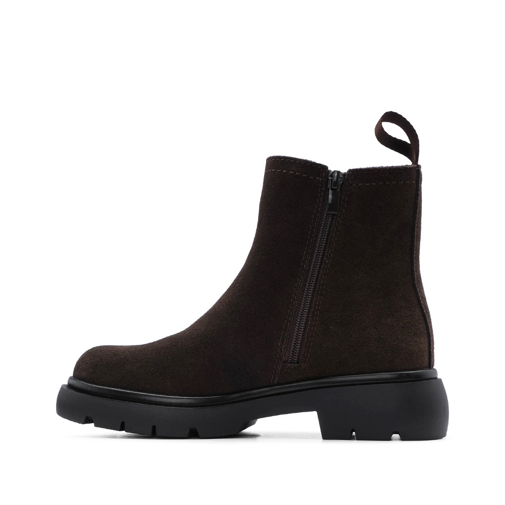 Bota Casual Mulher Camurça Café