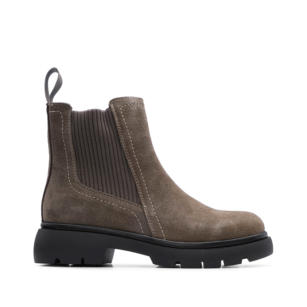 Bota Casual Mulher Camurça Taupe