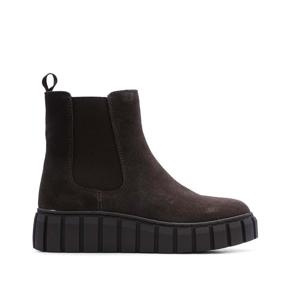 Bota Casual Mulher Camurça Café