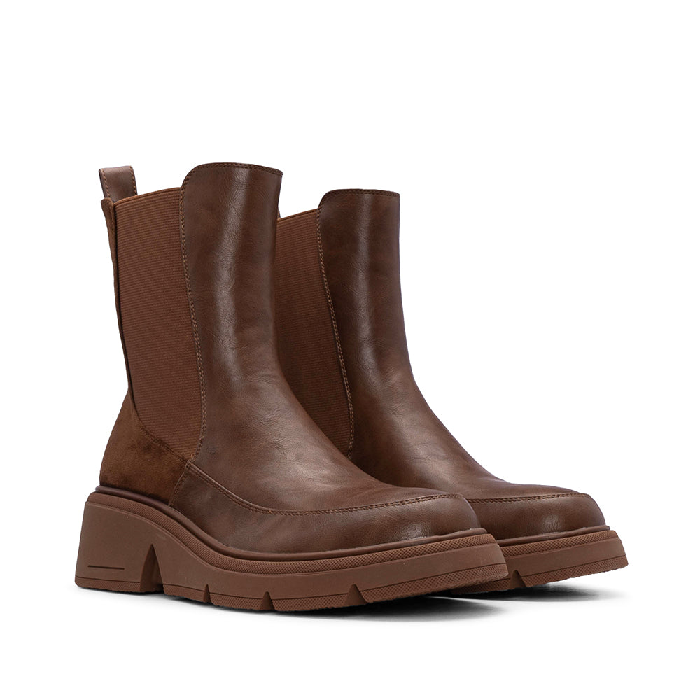 Bota Chelsea Mulher Camel