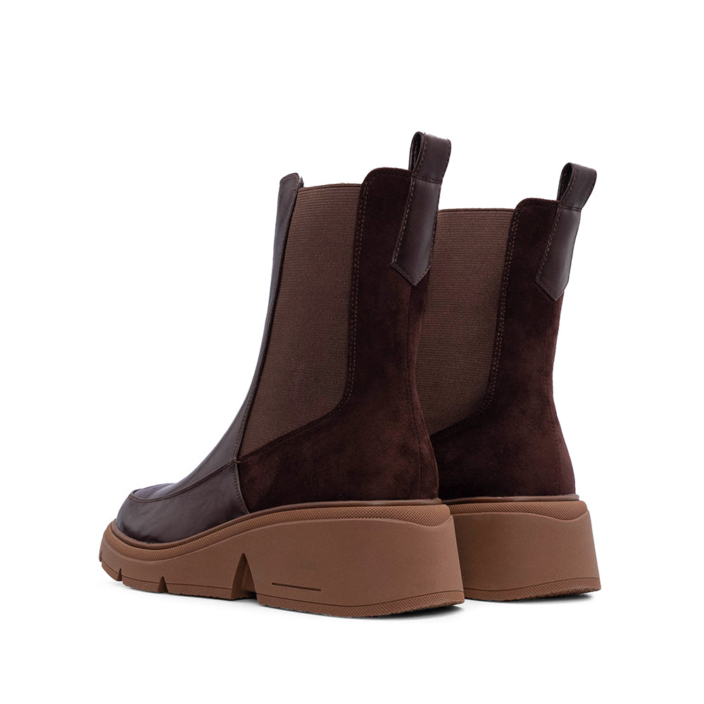 Bota Chelsea Mulher Castanho