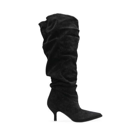 Bota Cano Alto Mulher Preto