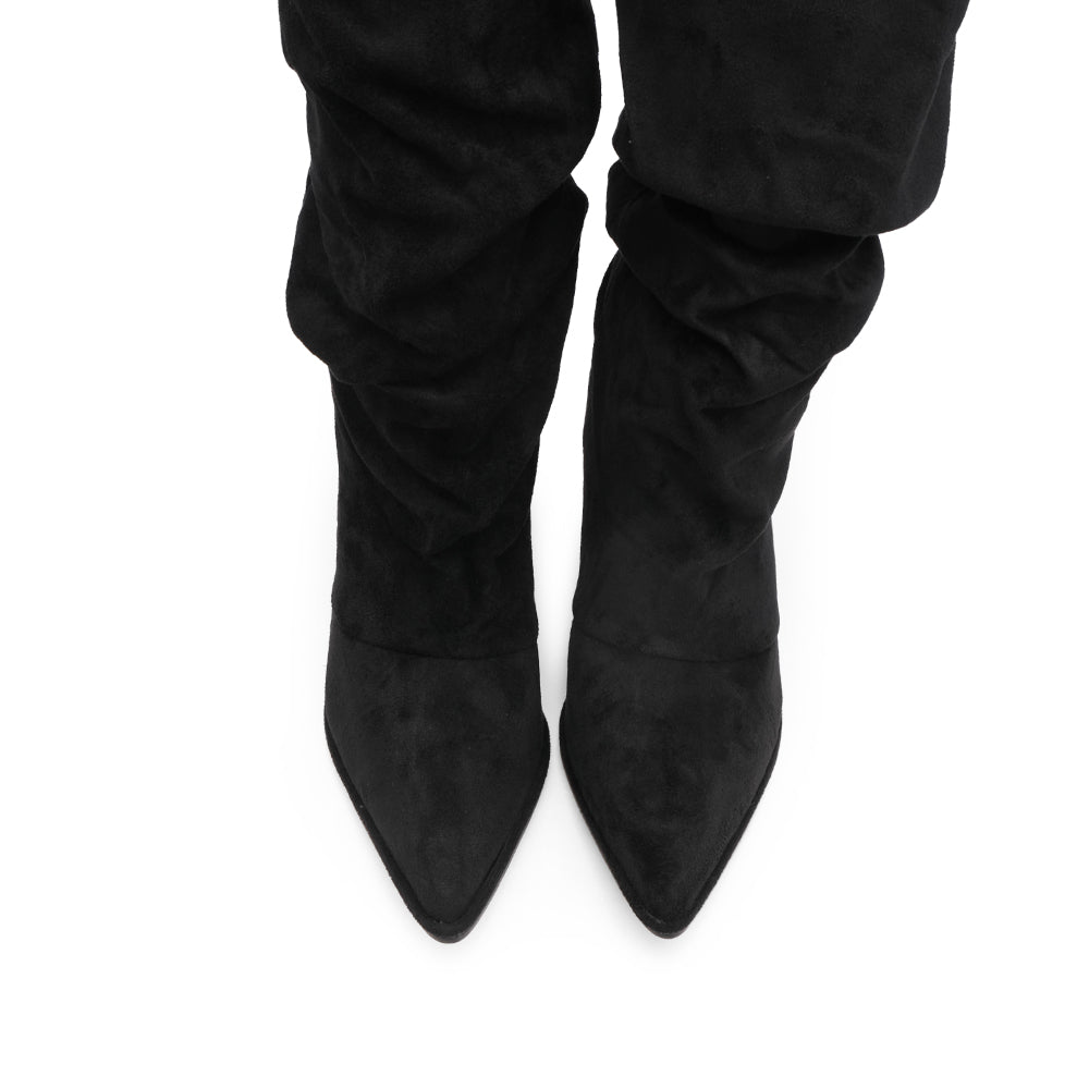 Bota Cano Alto Mulher Preto