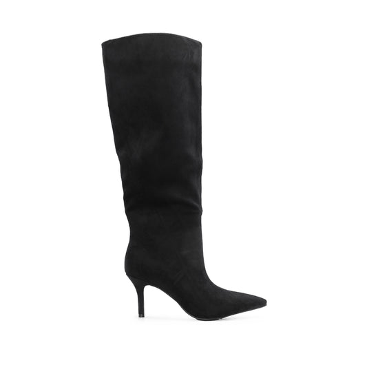 Bota Salto Médio Mulher Preto