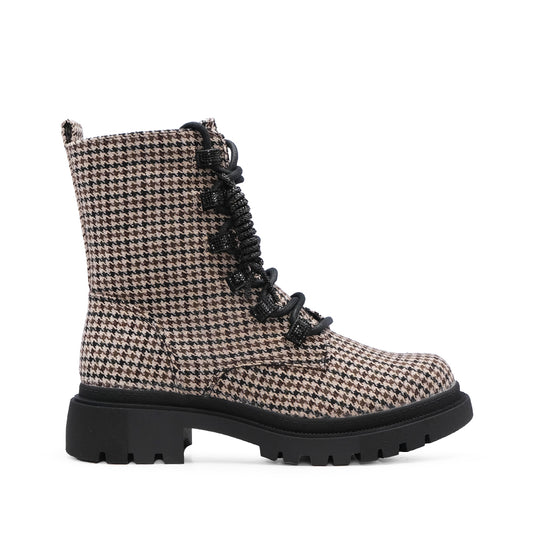 Bota Militar Mulher Taupe