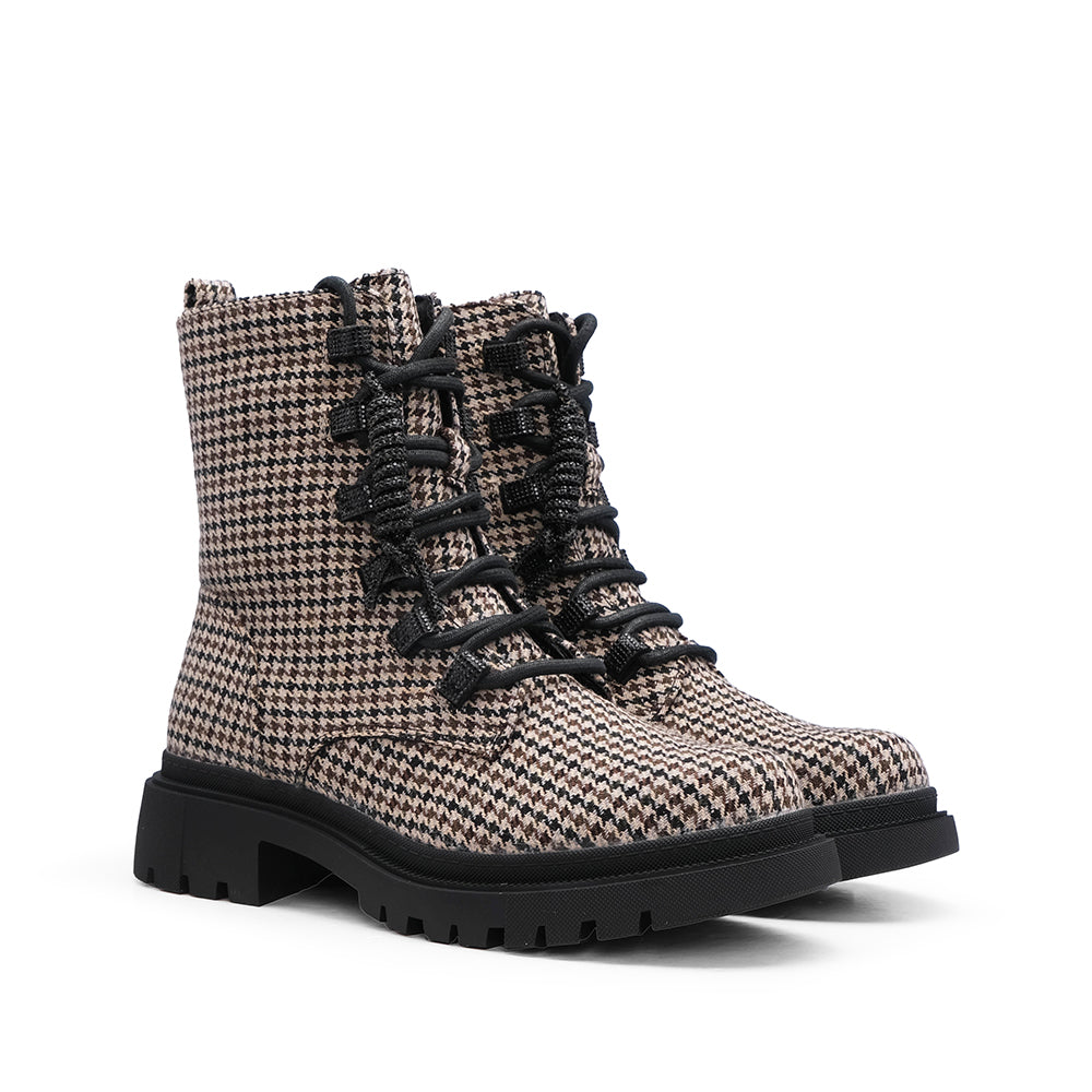 Bota Militar Mulher Taupe