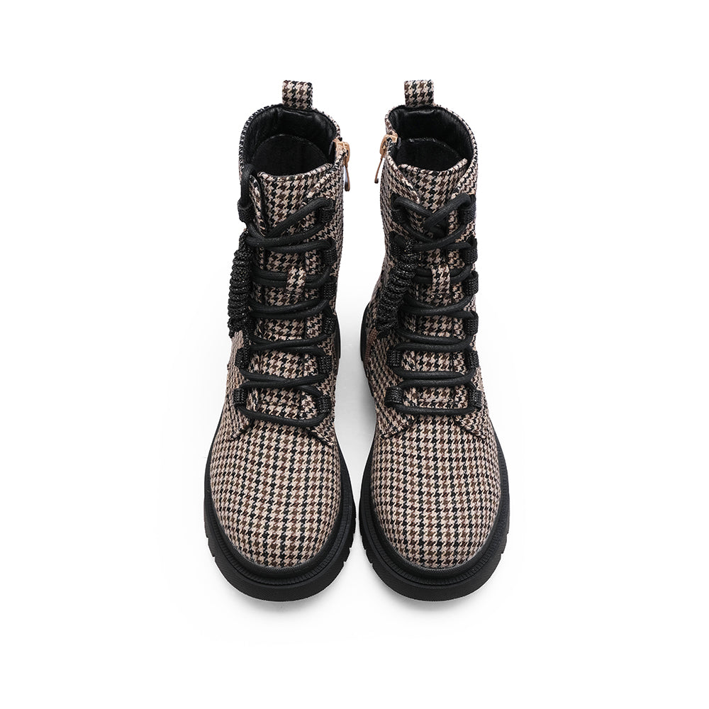 Bota Militar Mulher Taupe