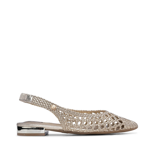 Sapato Salto Raso Mulher  Dourado