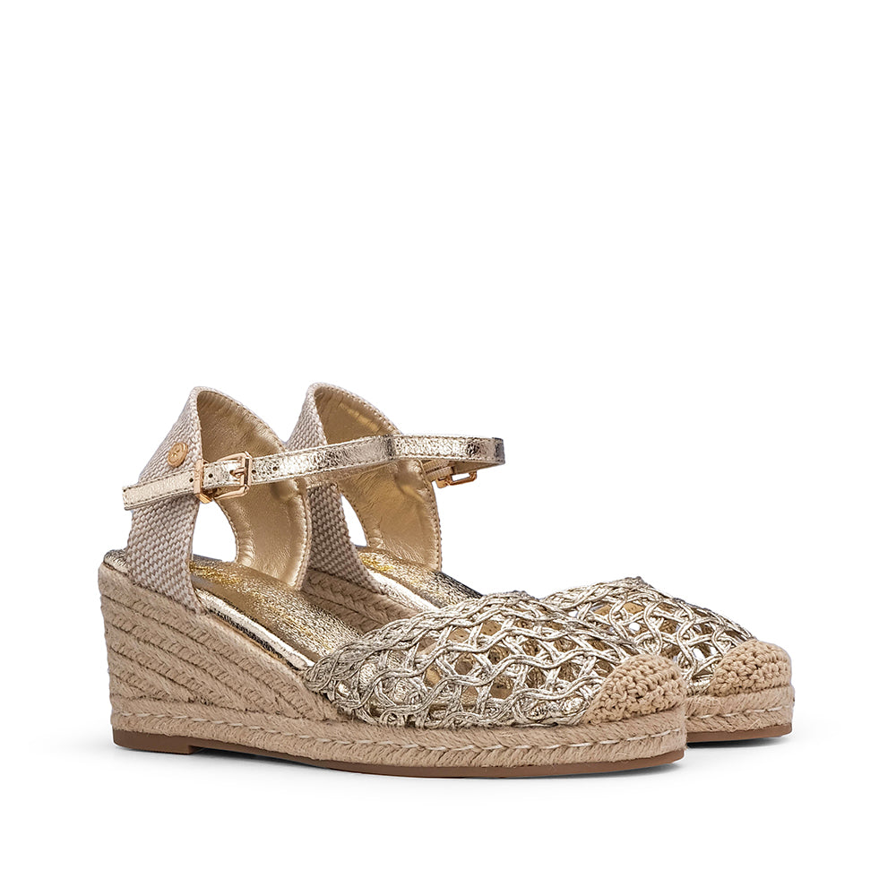 Sapato Alpercatas Mulher Dourado