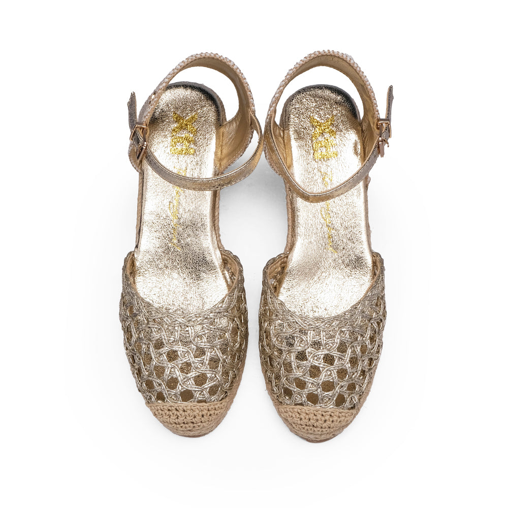 Sapato Alpercatas Mulher Dourado