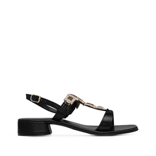 Sandália Salto Médio Mulher Preto