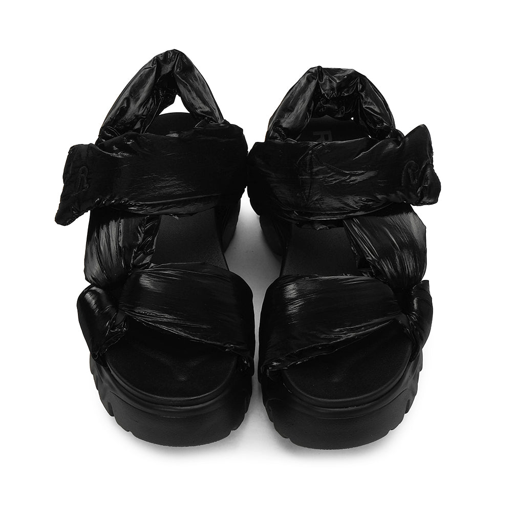 Sandália Plataforma Mulher Preto