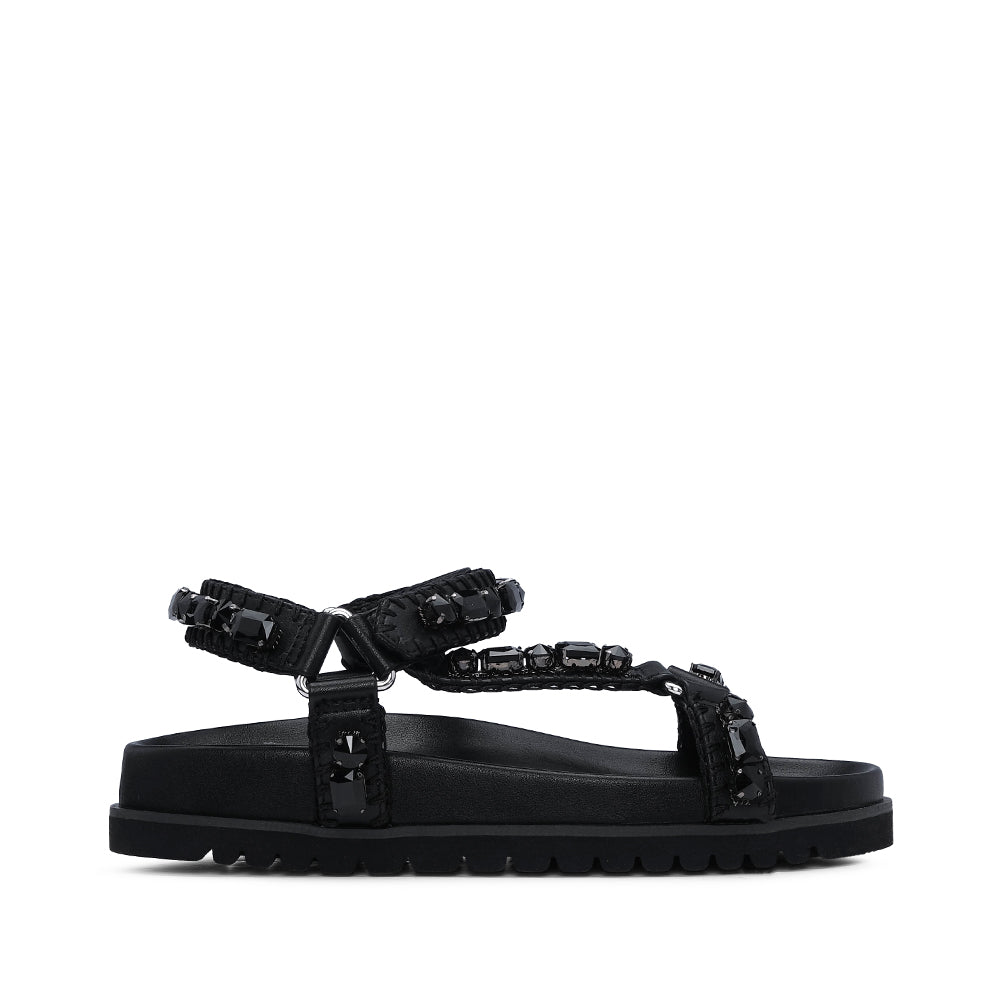 Sandália Casual Mulher Preto