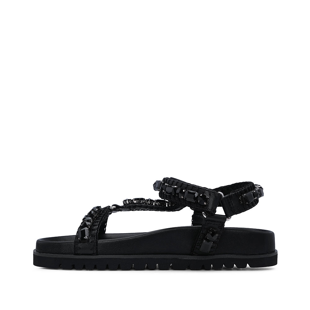 Sandália Casual Mulher Preto