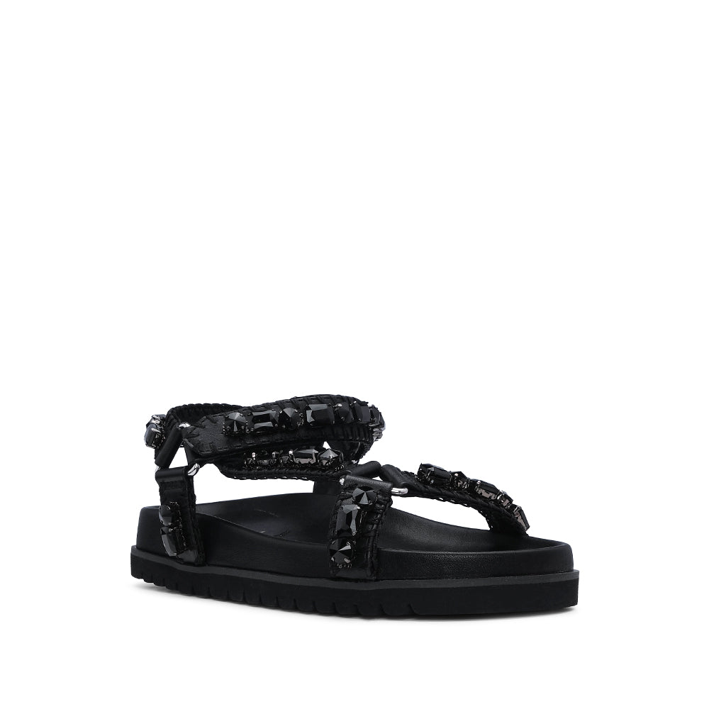 Sandália Casual Mulher Preto