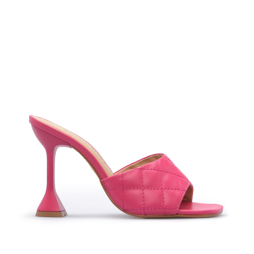 Soca Salto Alto Mulher Pele Fuxia
