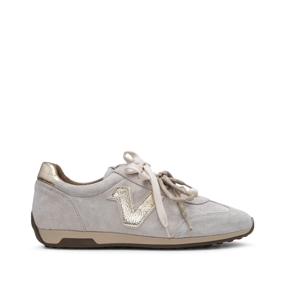 Sapatilha Casual Mulher Camurça Dourado