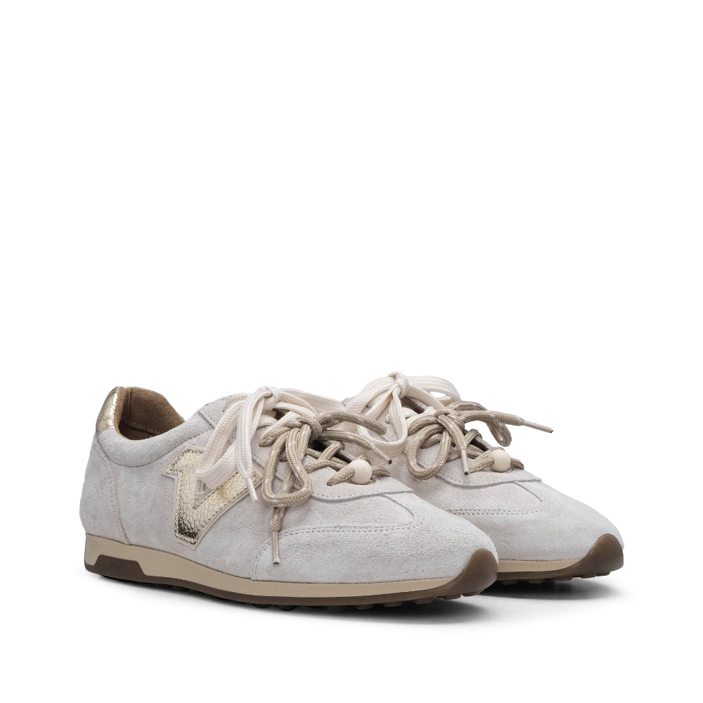 Sapatilha Casual Mulher Camurça Dourado