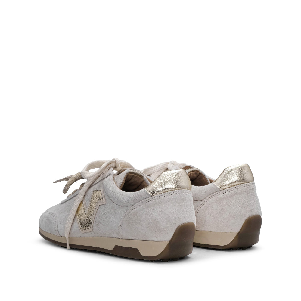 Sapatilha Casual Mulher Camurça Dourado