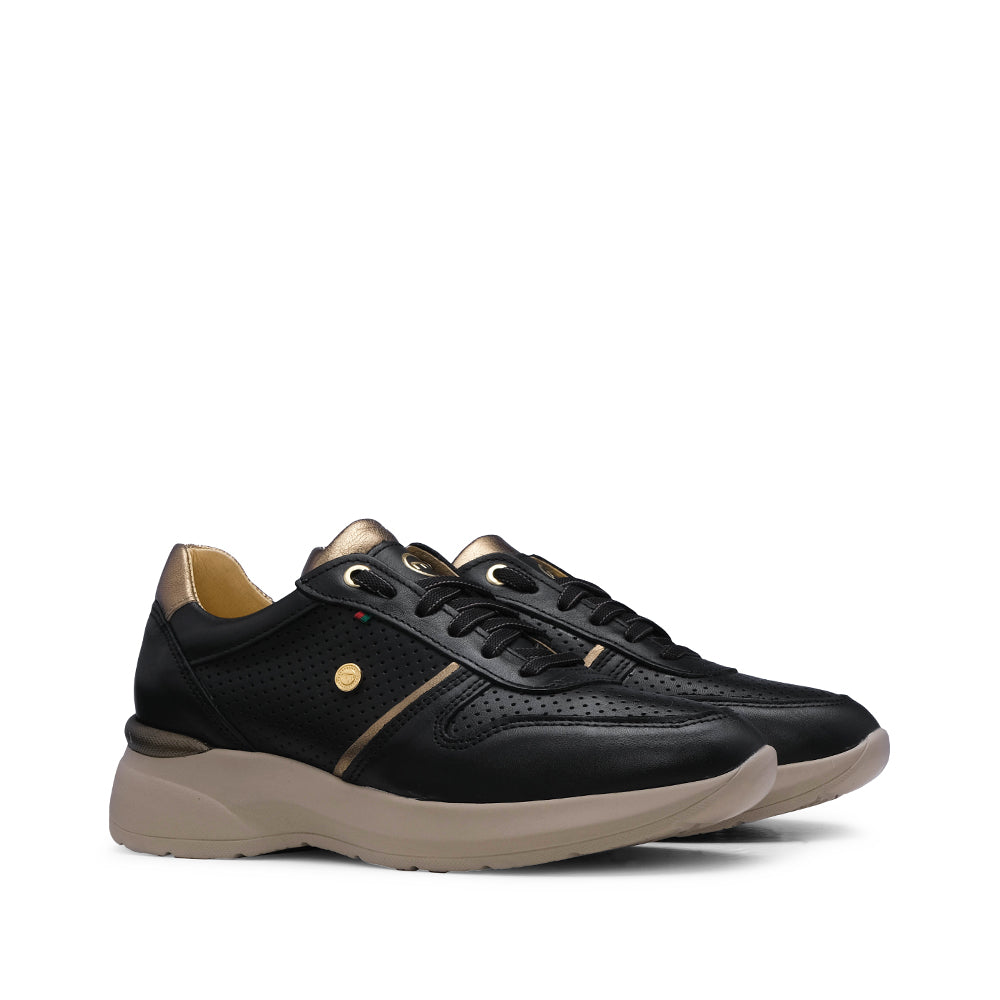 Sapatilha Casual Mulher Pele Preto