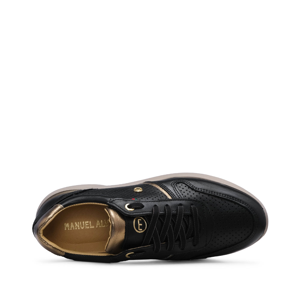 Sapatilha Casual Mulher Pele Preto