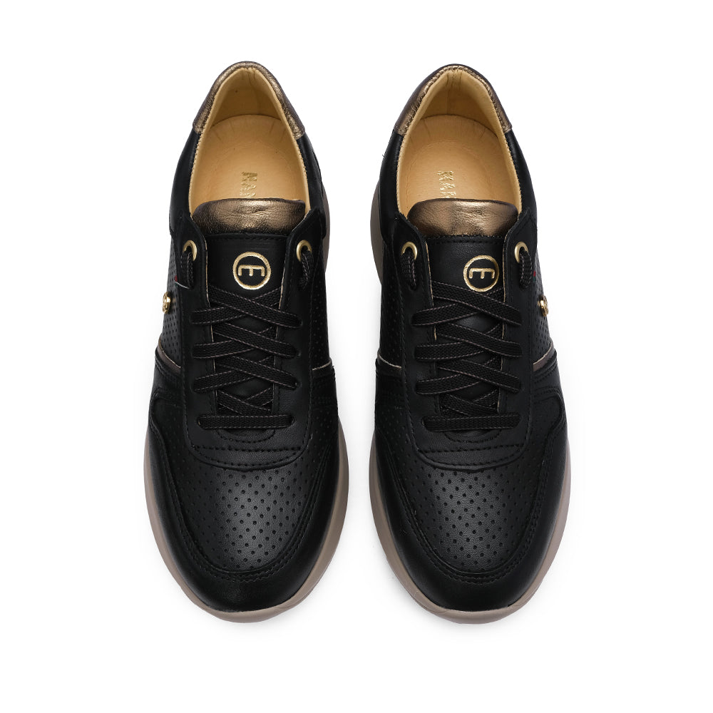 Sapatilha Casual Mulher Pele Preto