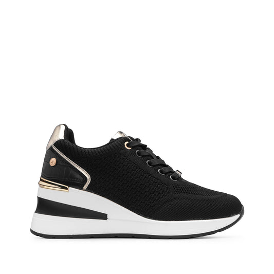 Sapatilha Desportivo de  Cunha Mulher Preto