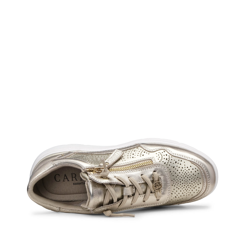 Sapatilha Casual Mulher Pele Dourado