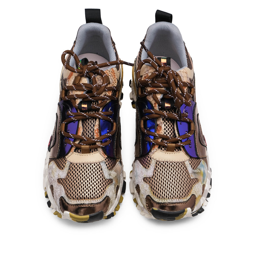 Sapatilha Casual Mulher Pele Bronze