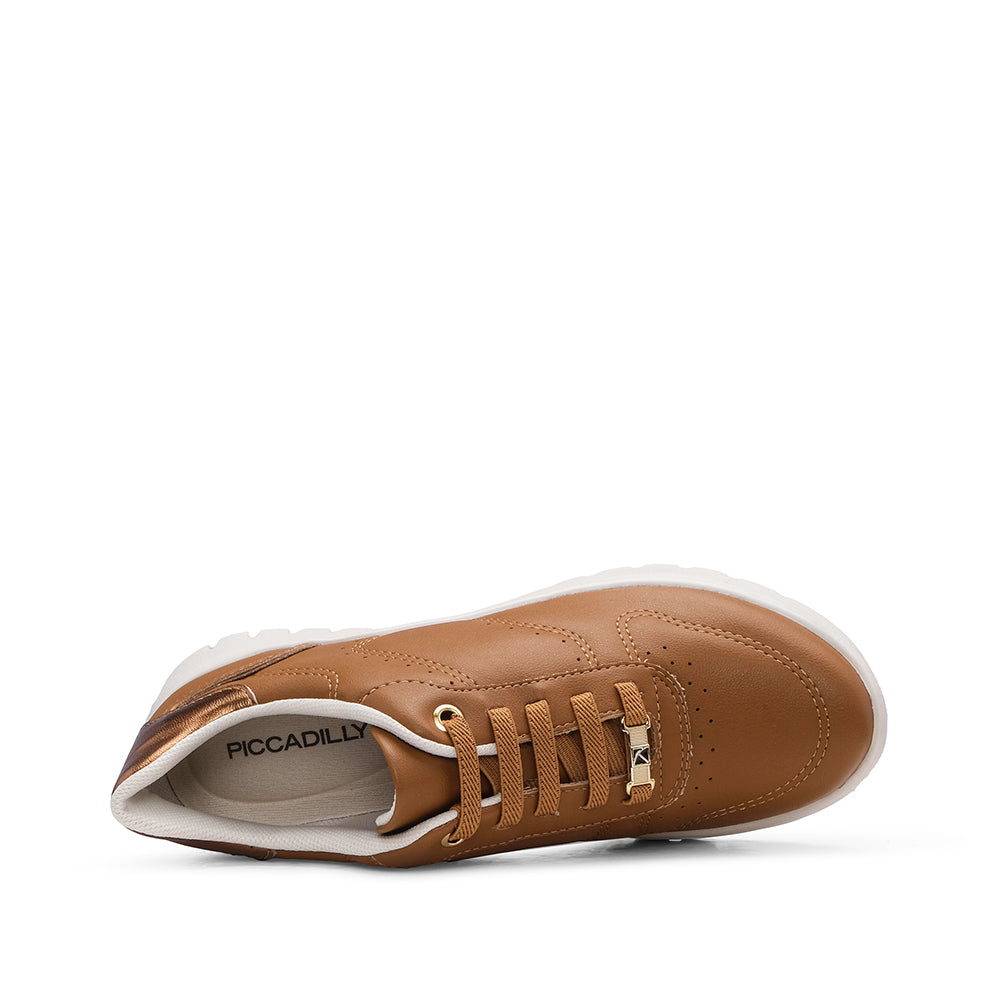 Sapatilha Conforto Mulher Pele Camel
