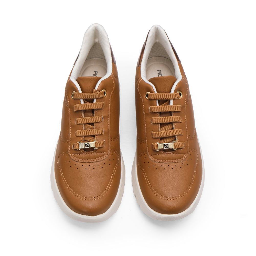 Sapatilha Conforto Mulher Pele Camel