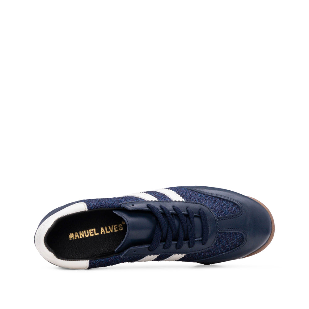 Sapatilha Casual Mulher Pele Azul