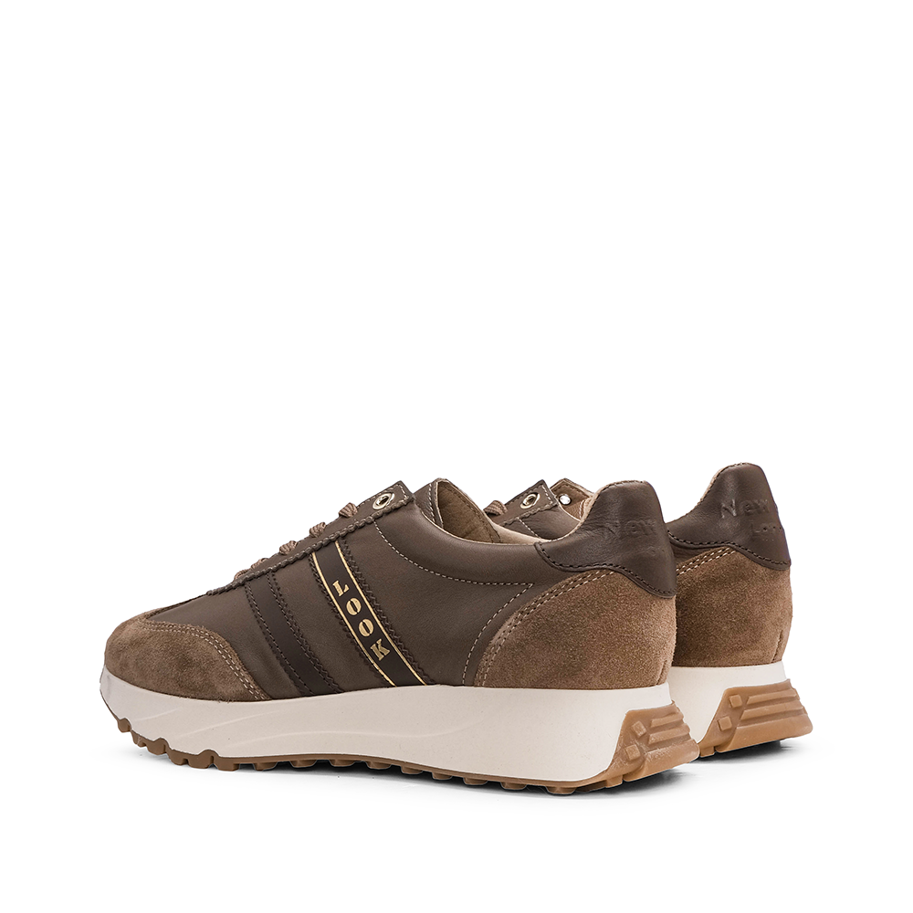 Sapatilha Casual Mulher Pele Taupe